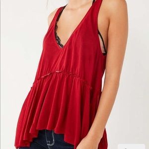 Celestial Blues Red Tank Top